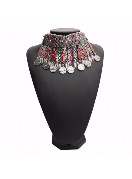 Bohemia Style Choker Necklaces Famous Brand Design Long Coin Pendants necklaces Maxi Jewelry Collares Bijoux For Women