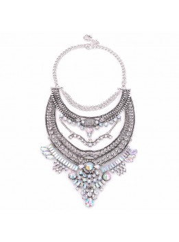 Hot Sale New Fashion Necklace Pendant Women 2016 High Quality Crystal Collier Femme Bib Statement Collar Vintage Choker Maxi