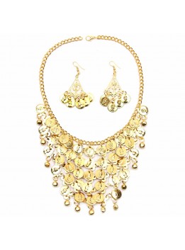 Fashion Necklaces & Pendants Bohemian Gypsy Gold Plated Color Coin Necklace for Women Statement Choker Collier Boho Jewelry