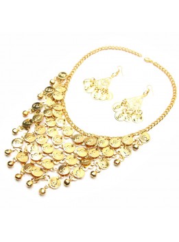 Fashion Necklaces & Pendants Bohemian Gypsy Gold Plated Color Coin Necklace for Women Statement Choker Collier Boho Jewelry
