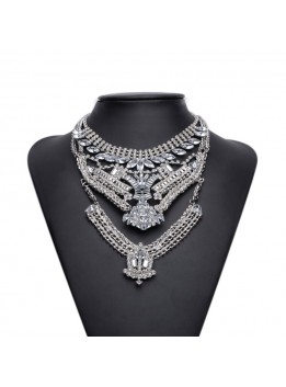 Fashion ZA Necklaces Pendants Women 2016 Chunky Collier Femme Collares Choker Jewelry Bib Boho Maxi Big Statement Silver Gold