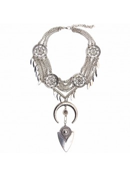 Fashion Jewelry Metal arrow Pendant Necklace Women Personality Alloy Clavicle Statement Necklaces Casual Vintage Punk accesorios
