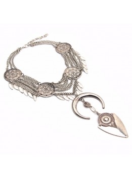 Fashion Jewelry Metal arrow Pendant Necklace Women Personality Alloy Clavicle Statement Necklaces Casual Vintage Punk accesorios