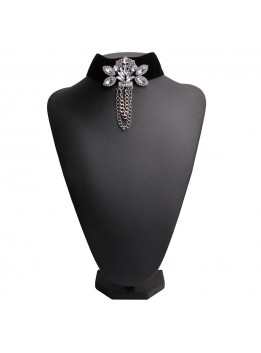 Black Velvet Chain Choker Necklaces 2017 fashion gothic chockers rhinestone statement necklace women Star jewelry
