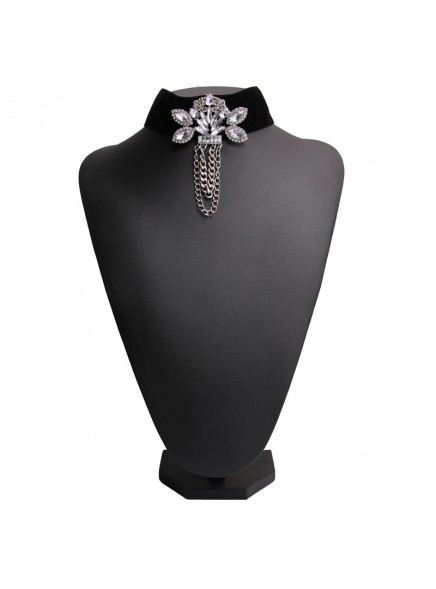 Black Velvet Chain Choker Necklaces 2017 fashion gothic chockers rhinestone statement necklace women Star jewelry