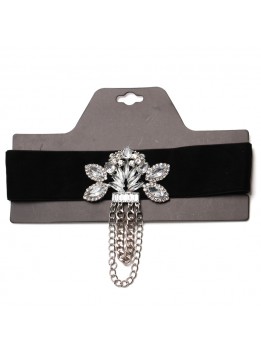 Black Velvet Chain Choker Necklaces 2017 fashion gothic chockers rhinestone statement necklace women Star jewelry