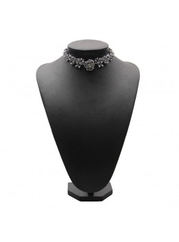 2016 Vintage Choker Necklace Pendant Simulated-pearl Necklaces Statement Collar Women Fashion Metal Chain Gothic Chocker Jewelry