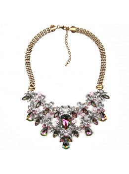 Wholesale 2016 Bohemian Tassels Drop Vintage Gold Choker Chain Neon Bib Statement Necklaces & Pendants Fashion Jewelry For Woman