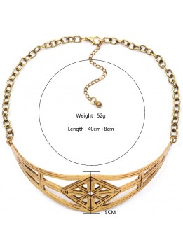 New Fashion Jewelry Choker Necklaces Maxi Chokers Gold Plated Color Cross Vintage Statement Necklace For Women 2016