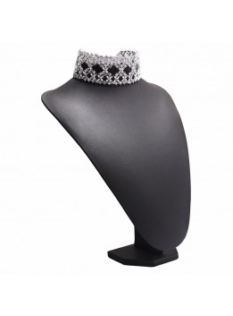 Gothic Punk Silver Rhinestone choker 2017 statement necklaces for women big Fashion necklace Collar Chunky Necklace Collier