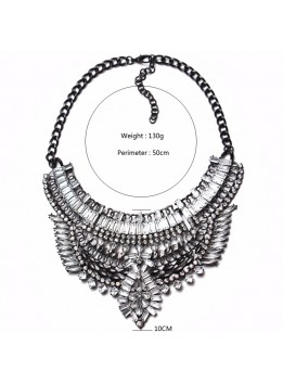 Big Necklace Women 2017 Statement Necklaces & Pendants Collier Femme Boho Fashion Choker Crystal Collar Accessories 5 colors