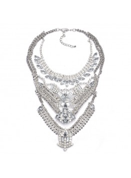 Fashion ZA Necklaces Pendants Women 2016 Chunky Collier Femme Collares Choker Jewelry Bib Boho Maxi Big Statement Silver Gold
