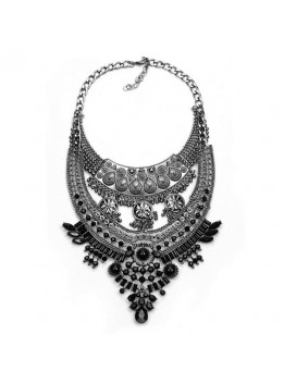 Collares Mujer Necklaces & Pendants Steampunk Choker Maxi Boho Bijoux Pearl Jewelry Multi Layer Necklace Gold Silver Women