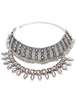 Fashion Jewelry for women Boho Vintage Metal Luxury Collar Choker Short Chain Necklaces & Pendants Maxi Statement Necklaces