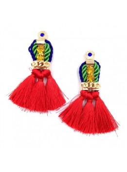 Big Bohemain Women 2015 Maxi Necklace Pendants Collier Femme Fashion Choker Collar Accessories Ethnic Tassel Crystal Jewelry