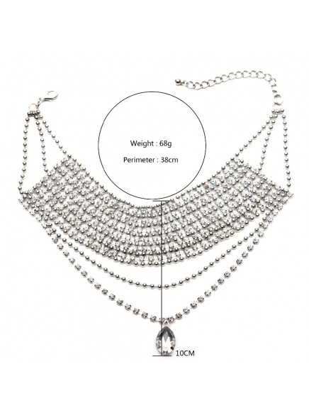 New design Choker fashion necklace For Women collar necklace & pendant luxury choker statement necklace maxi jewelry wholesale