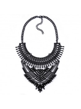 Collares ZA Necklaces & Pendants 2016 Jewelry Punk Crystal Choker Gold Necklace Silver Chain Collier Bijoux Femme Collane